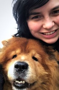 Woman and dog